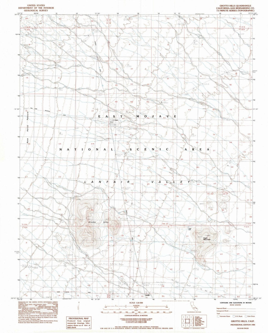 1984 Grotto Hills, CA - California - USGS Topographic Map