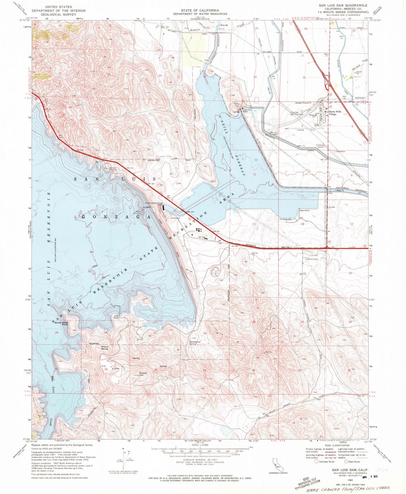1969 San Luisam, CA - California - USGS Topographic Map