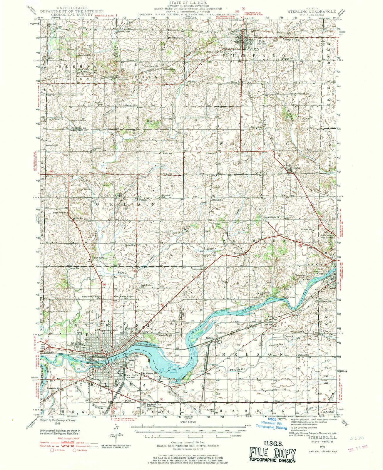 1946 Sterling, IL - Illinois - USGS Topographic Map