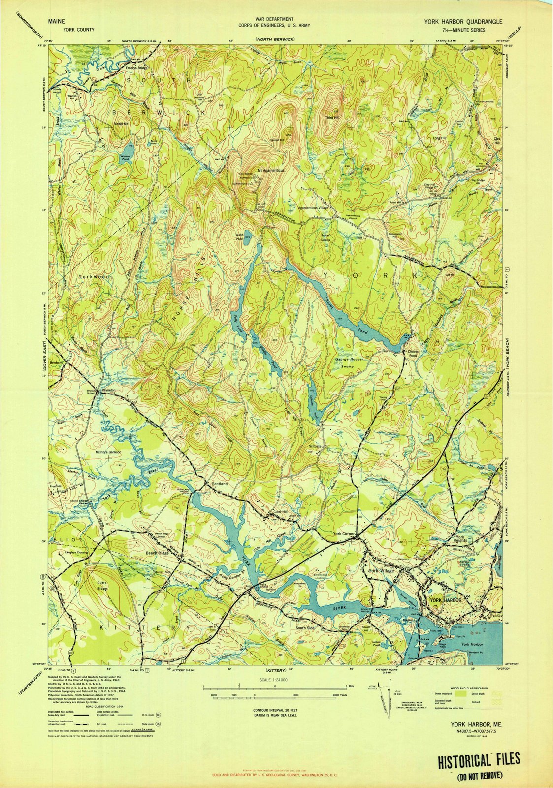 1944 York, ME - Maine - USGS Topographic Map v2