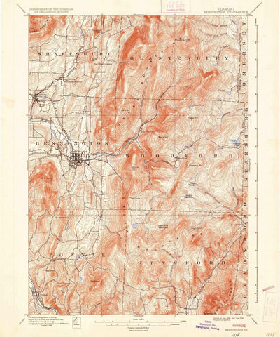 1898 Bennington, VT - Vermont - USGS Topographic Map