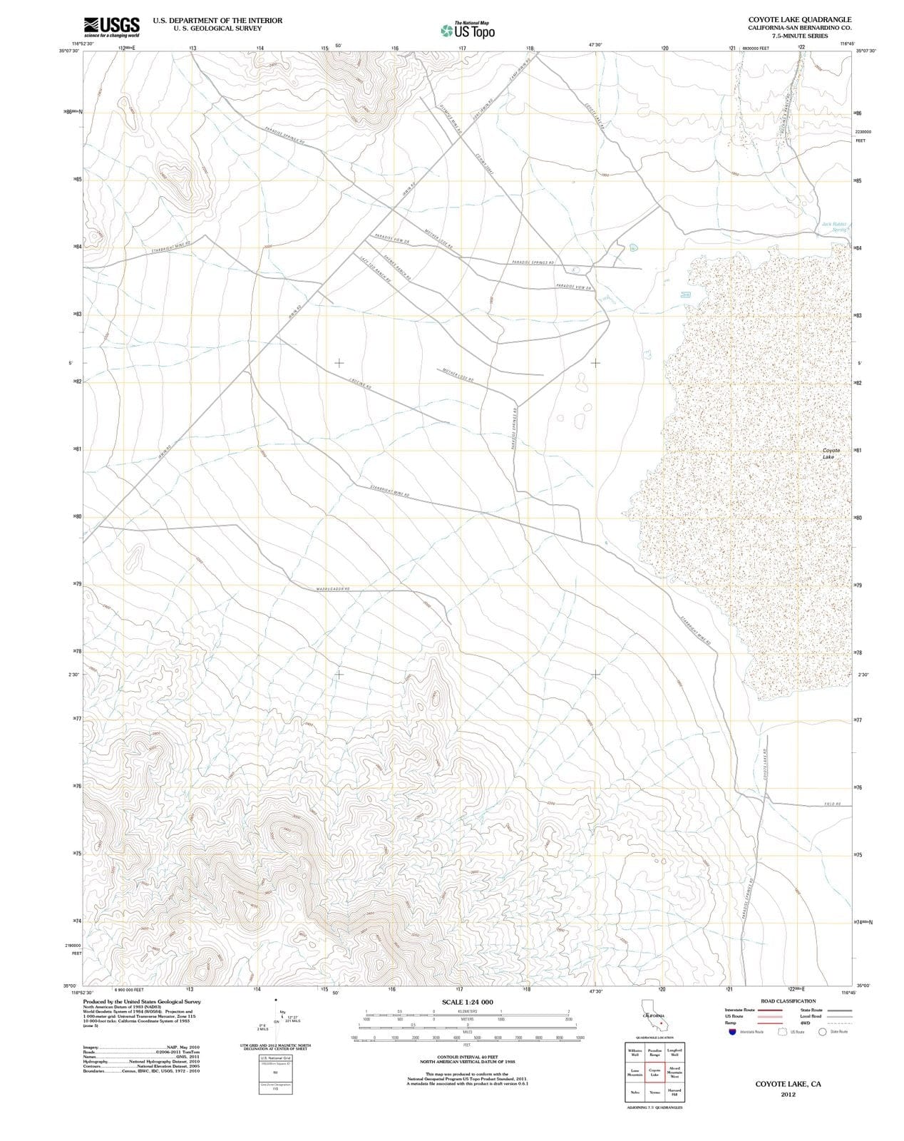2012 Coyote Lake, CA - California - USGS Topographic Map