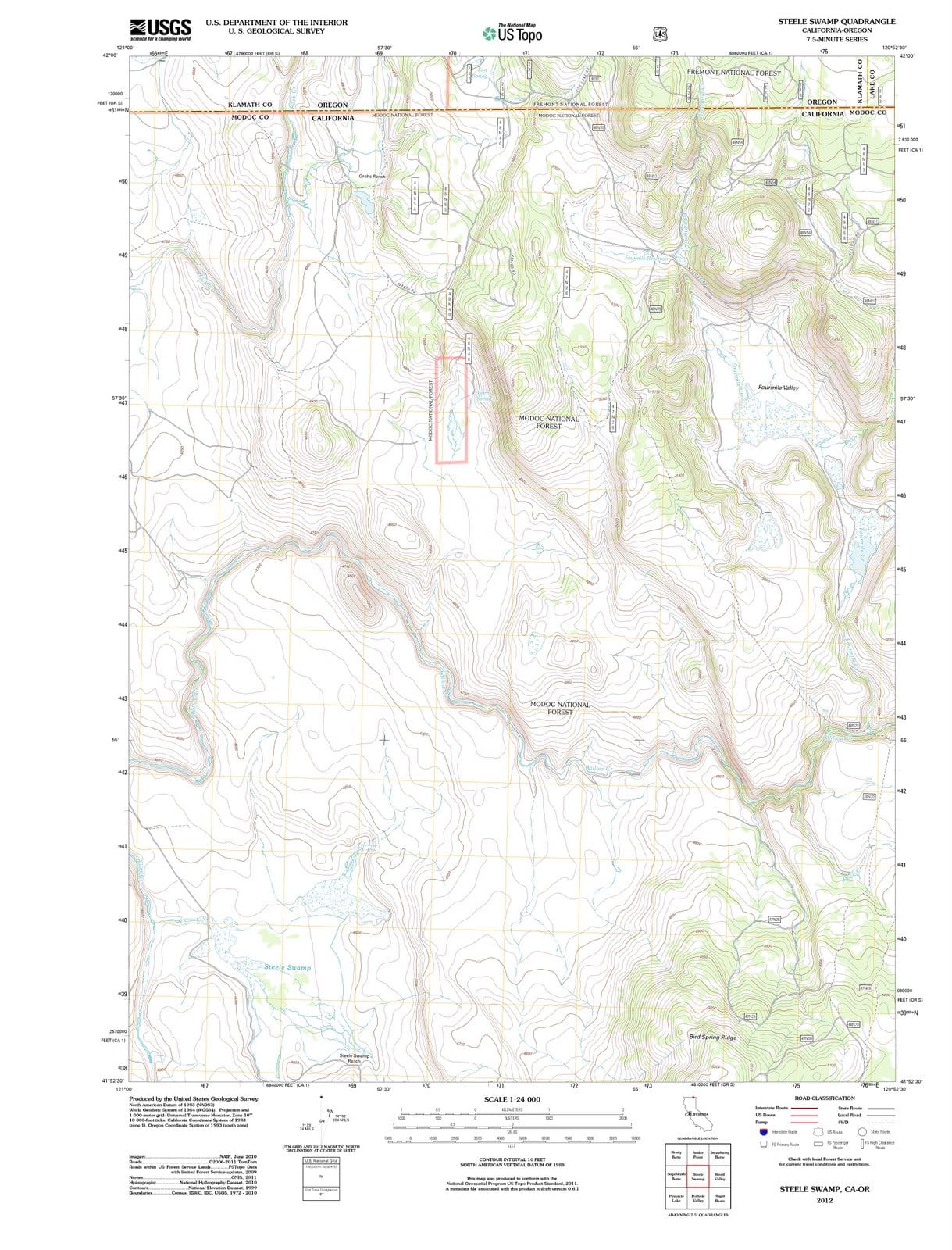 2012 Steeleamp, CA - California - USGS Topographic Map