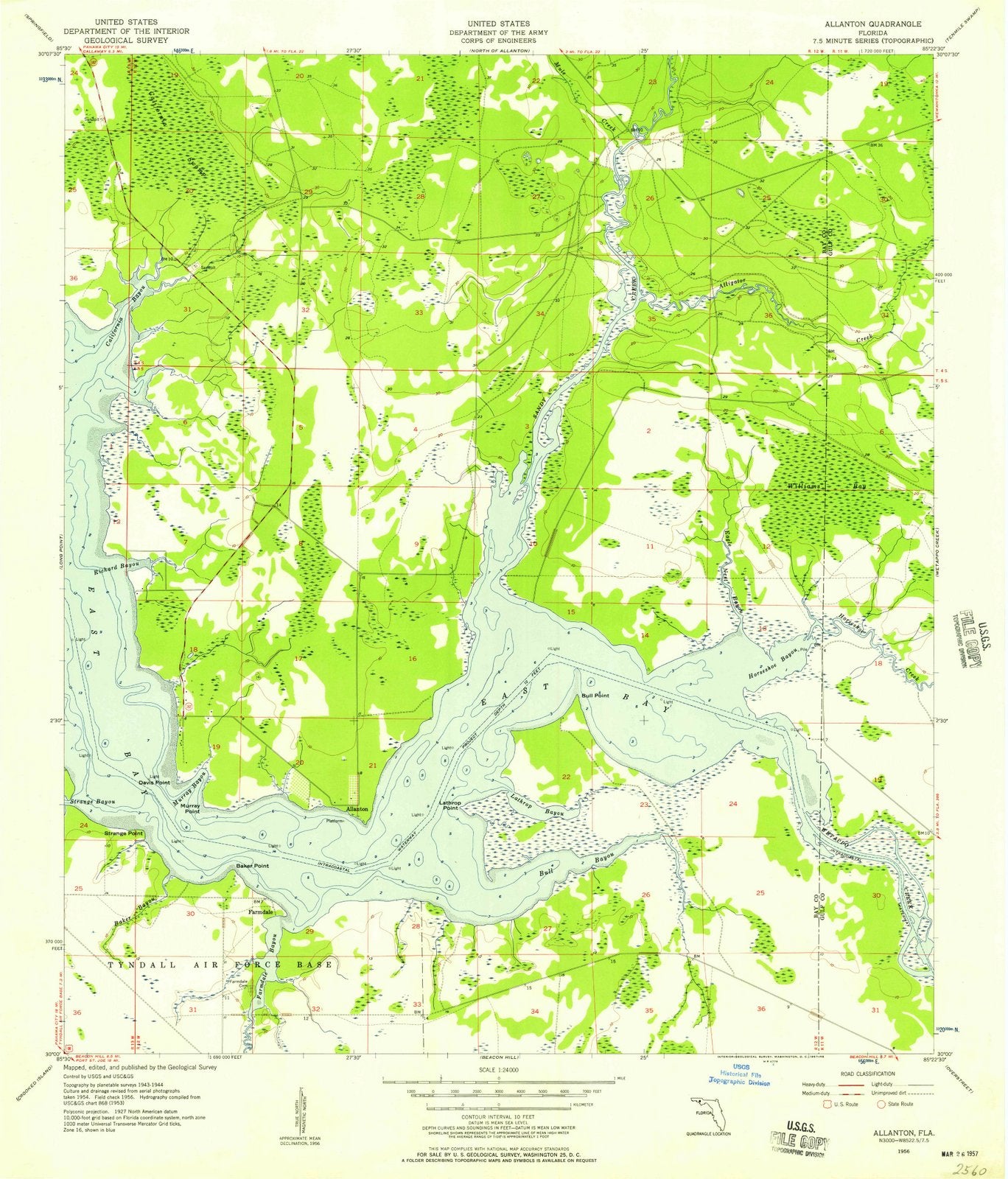 1956 Allanton, FL - Florida - USGS Topographic Map
