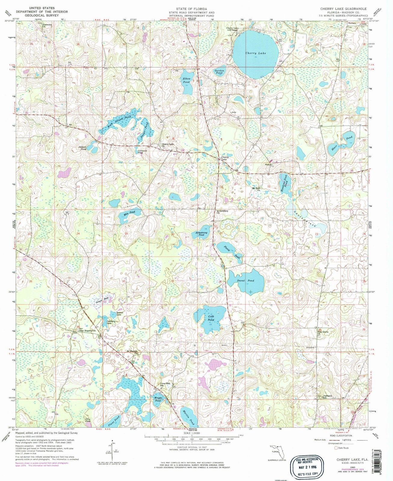 1960 Lake, FL - Florida - USGS Topographic Map