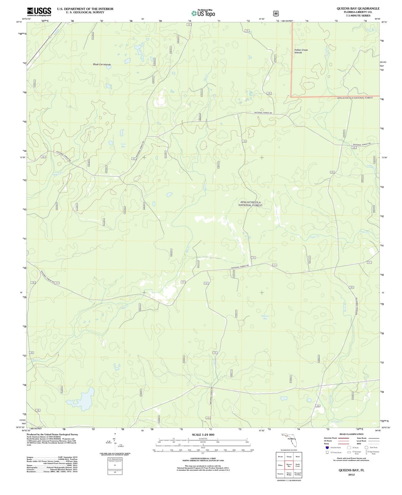 2012 Queens Bay, FL - Florida - USGS Topographic Map