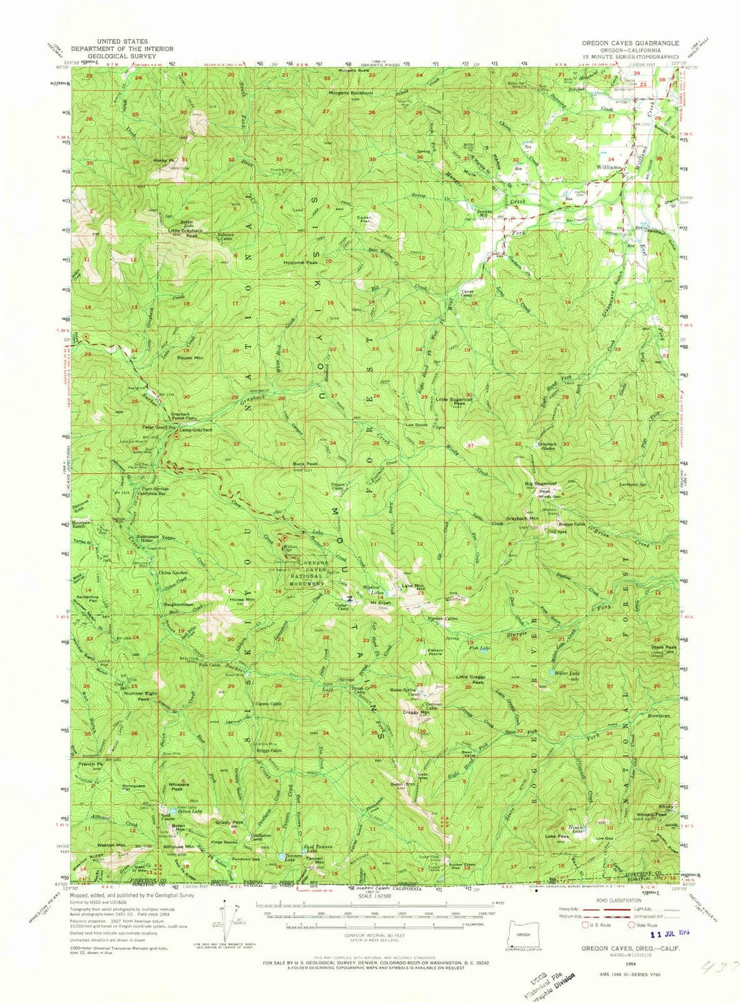 1954 Oregon, OR - Oregon - USGS Topographic Map