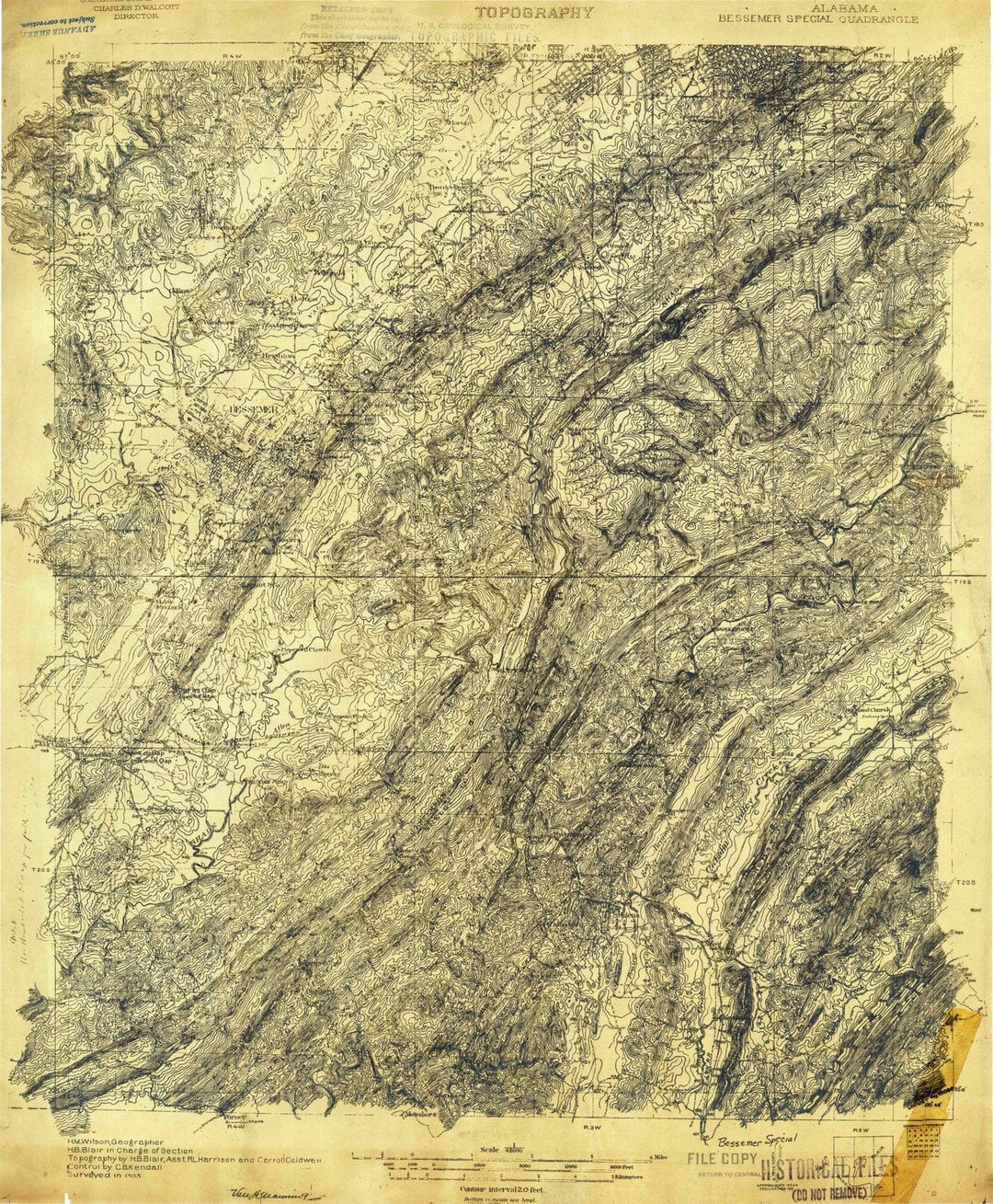 1905 Bessemer Special, AL - Alabama - USGS Topographic Map
