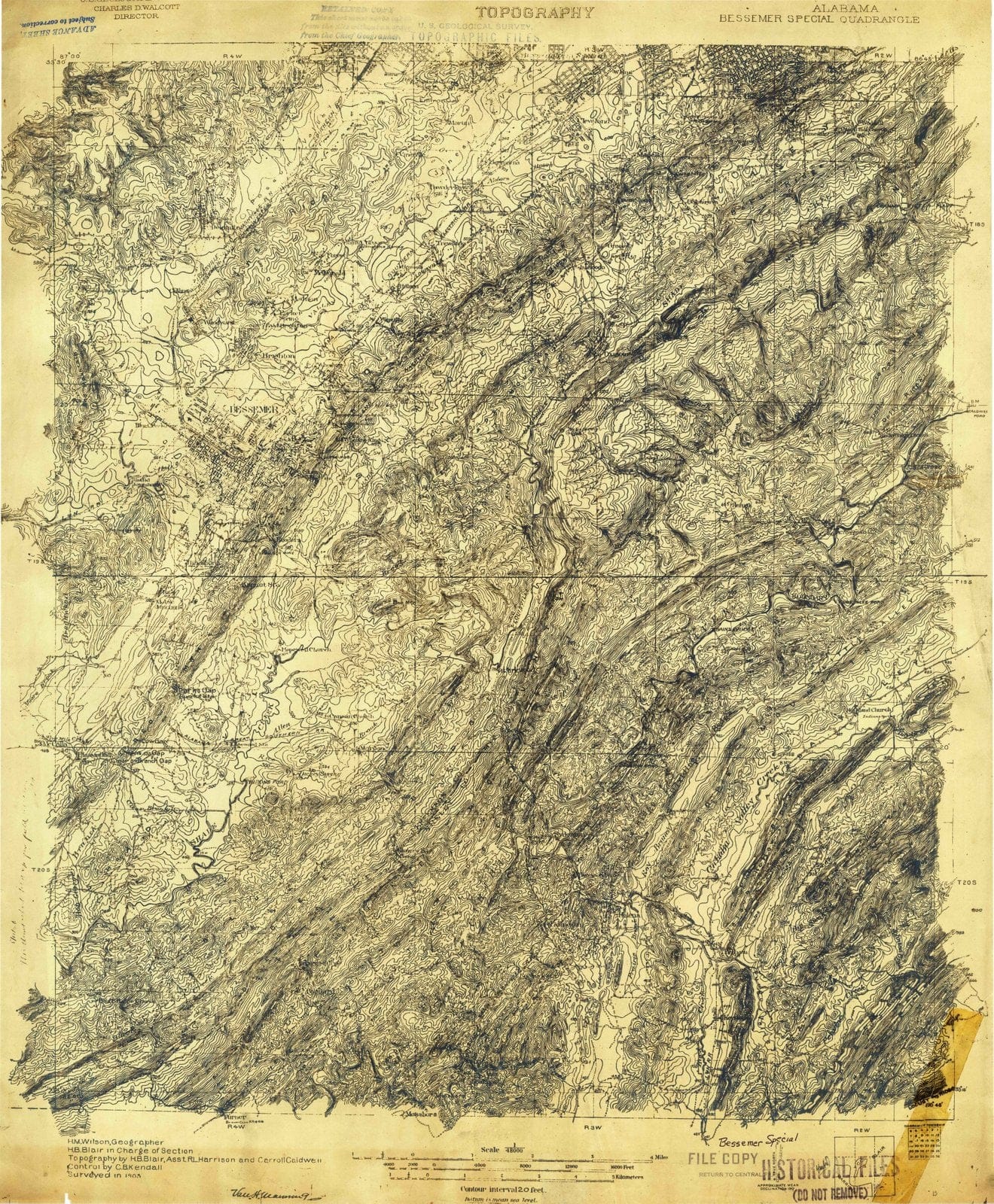 1905 Bessemer Special, AL - Alabama - USGS Topographic Map