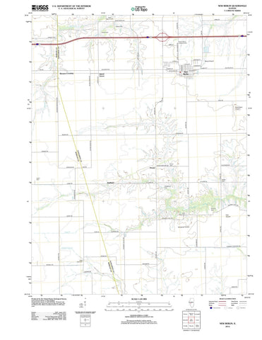 2012 New Berlin, IL - Illinois - USGS Topographic Map