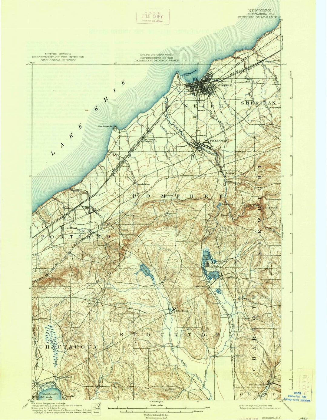 1900 Dunkirk, NY - New York - USGS Topographic Map