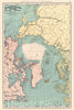 Historic Map : 1892 Map of the North Polar Regions : Vintage Wall Art