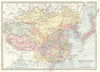 Historic Map : 1881 Chinese Empire and Japan : Vintage Wall Art