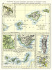 Historic Map : 1897 Balearic Islands, Andorra, Environs of Madrid, Cadiz, Gibraltar, Lisbon and Canary Islands : Vintage Wall Art