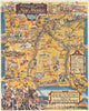 Historic Map : 1940 Historical Trails Through New Mexico The Land of Enchantment : Vintage Wall Art