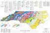 Historic Map : 1985 Geologic Map of North Carolina : Vintage Wall Art