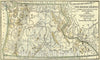 Historic Map : 1846 The Oregon County. After the Treaty with Great Britain 1846. Occupied Jointly by Great Britain and United States, 1818-1846 : Vintage Wall Art