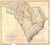 Historic Map : 1818 The State of South Carolina : Vintage Wall Art