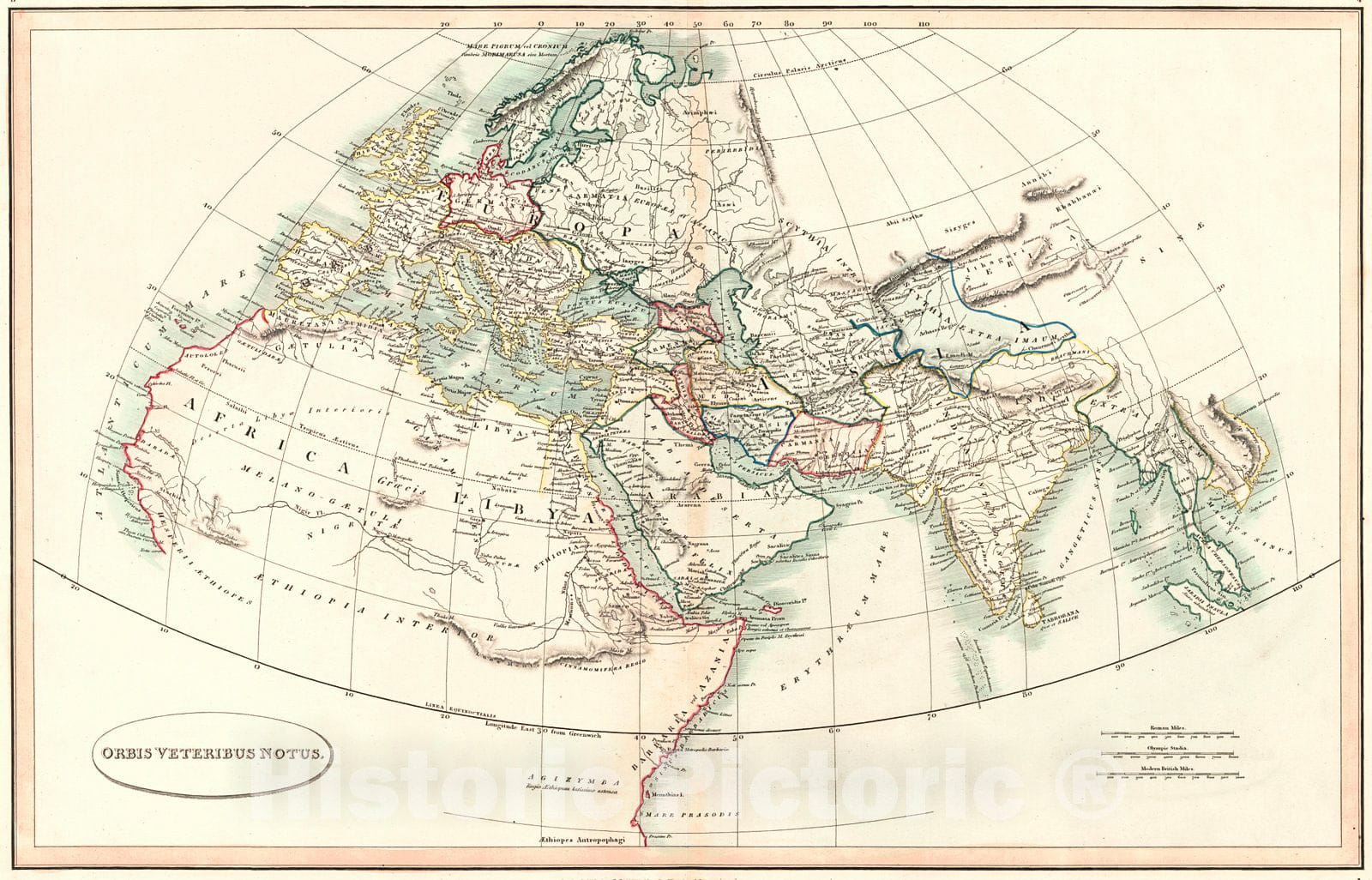Historic Map : 1809 Orbus Veteribus Notus : Vintage Wall Art – Historic ...
