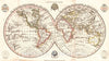 Historic Map : 1810 The Western Hemisphere or New World, and the Eastern Hemisphere or Old World : Vintage Wall Art