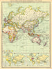 Historic Map : 1910 The Old World Showing British Possessions and Trade Routes : Vintage Wall Art