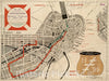 Historical Map, c.1895 Plan Showing The Locality of The Formation and The Route of The Procession of Knights Templar, August 27, 1895 :, Boston, Mass, Vintage Wall Art