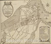 Historical Map, 1917 A map of the city of Boston in Massachusetts, Vintage Wall Art