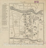 Historical Map, 1905 Cornell University Campus, Vintage Wall Art