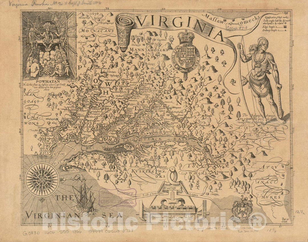 Historical Map, 1866 Virginia, Vintage Wall Art