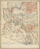 Historical Map, 1887 Territory of Arizona, Vintage Wall Art