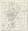 Historical Map, 1944 Wakefield, Massachusetts, Vintage Wall Art