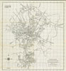 Historical Map, 1950 Wakefield, Massachusetts, Vintage Wall Art