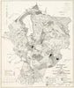 Historical Map, 1981 General and zoning map for Town of Wakefield Mass, Vintage Wall Art