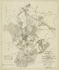 Historical Map, 1941 General and zoning map for Town of Wakefield, Mass, Vintage Wall Art
