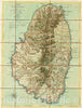 Historical Map, 1778 Isle St. Vincent, Vintage Wall Art