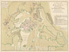 Historical Map, 1776 A Plan of Boston, and its environs : shewing the true situation of His Majesty's army, and also those of the rebels, Vintage Wall Art