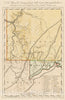 Historical Map, A map of The Country Between Will's Creek & Monongahela River shewing The rout and encampments of The English Army in 1755, Vintage Wall Art