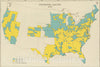 Historical Map, Presidential Election 1876, Vintage Wall Art