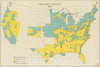 Historical Map, Presidential election 1880, Vintage Wall Art