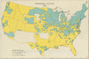 Historical Map, Presidential Election 1896, Vintage Wall Art