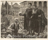 Historical Map, 1887 Alas, Poor Yorick!-from The Painting by Horace Fisher, Vintage Wall Art