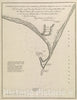 Historical Map, A Survey of The Coast About Cape Lookout in North Carolina, Taken The 29th. of June 1756, Vintage Wall Art