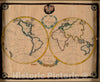 Historical Map, 1823 The World, Vintage Wall Art