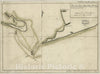 Historical Map, Plano del Puerto de la Mobila : Situado en latd. No. de 30aÂ° 10EÂ¹ m. tomado aI los Ingleses el dia 14 de Marzo de 1780, Vintage Wall Art