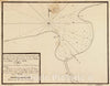 Historical Map, 1786 Plano del puertecito de la Chorrera situado UNA legua al O. de la Havana, Vintage Wall Art