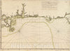 Historical Map, DescripcioIn de la Costa de la Luciana y entrada en el RiIo de Micisipi con sus sondas y bajos, nuebamte. correjido y enmendado por Los pilotos, Vintage Wall Art