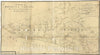 Historical Map, 1781 A map of Monmouth County, Vintage Wall Art