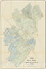 Historical Map, 1874 Plan of The Real Estate of Phillips Academy, Andover, Vintage Wall Art