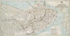Historical Map, 1910 Boston Subway, East Boston Tunnel, Washington St. Tunnel, Tunnel for Cambridge Connection & Proposed Riverbank Subway, Vintage Wall Art