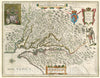 Historical Map, 1650 Nova Virginiae tabula, Vintage Wall Art